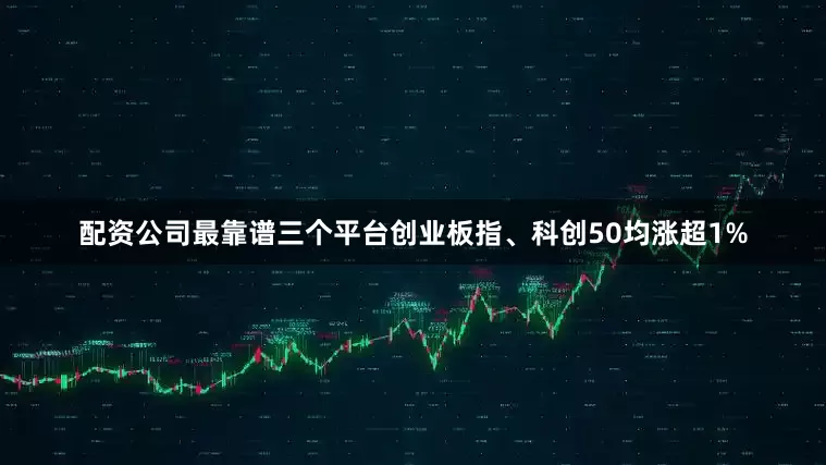 配资公司最靠谱三个平台创业板指、科创50均涨超1%