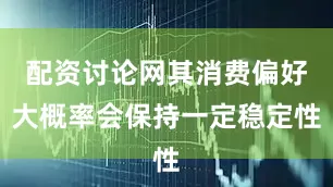 配资讨论网其消费偏好大概率会保持一定稳定性