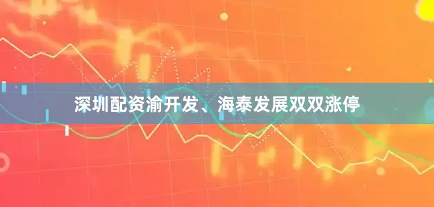 深圳配资渝开发、海泰发展双双涨停