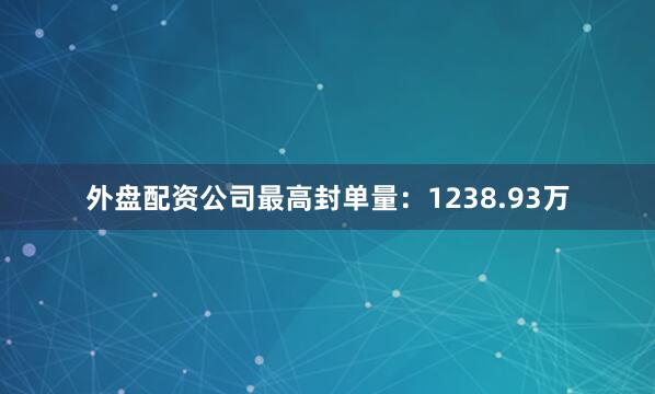外盘配资公司最高封单量：1238.93万