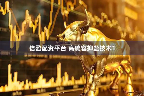 倍盈配资平台 高硫容抑盐技术1