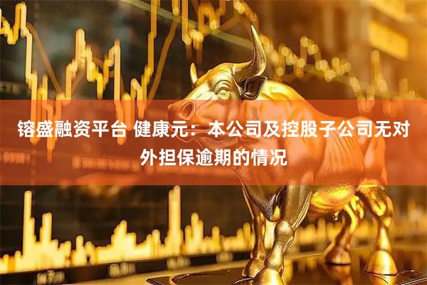 镕盛融资平台 健康元：本公司及控股子公司无对外担保逾期的情况